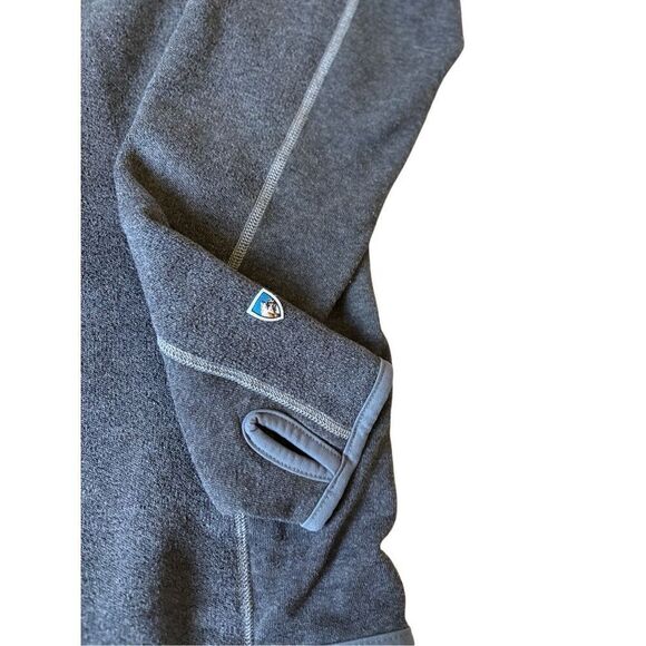 Kuhl Alfpaca Fleece Full Zip Up Jacket Sweater size L Gray - Picture 8 of 10